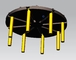 2110X800X2430 mm 200톤 TP200 고체 타이어 압축 기계 조절 가능한 압축 프레임으로 마모 저항