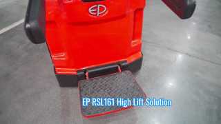 EP RSL161 1600kg 워키 스태커 데모 | 하이 리프트 자재 취급