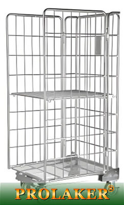 Q235 철강 창고 롤 케이지 물류 트롤리