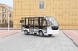8-11 좌석 전기 셔틀 버스 저속 전기 관광 차량 아름다운 디자인