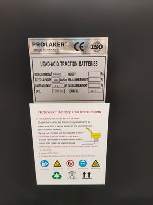 맞춤형 중량 48V 480Ah 납산 배터리 48V 6PZS480 CAT 포크리프트용