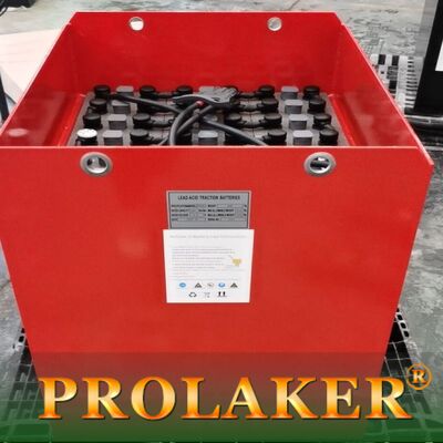 LAKER 고효율 80V 5PZS650 헬리 CPD45-A2용 포크리프트 견인 배터리 빨간색