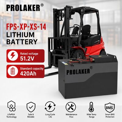PROLAKER 51.2V 420Ah LiFePO4 지게차 배터리 (클라우드 서비스 및 IP65 방진/방수 기능 포함, 산업용)