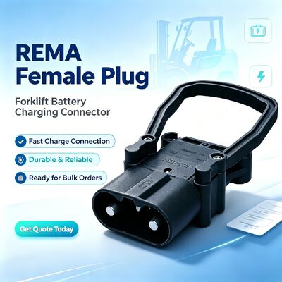 EC320A 남성 여성 포크리프트 배터리 커넥터 REMA 스타일 전기 포크리프트 팔렛 트럭용 산성 방지 산업 전력 충전 플러그 소켓